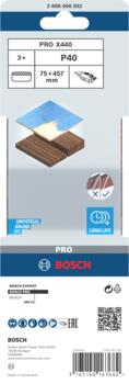 Slīplente kokam 75x457,K40, 3 gab., Lentes slīpmašīnām PRO X440 SLĪPLENTA, 2608606032, BOSCH (2608606032)