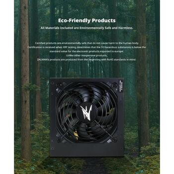Zalman MegaMax 600W V2 ZM600-TXII, 600W, 200-240V, 50-60Hz, 5A, активный PFC, 20+4 pin ATX, черный (ZM600-TXII)