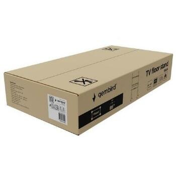Gembird подставка для телевизора TVS-86F-02, поддерживает 55-86 дюймов LCD, регулировка высоты 950-1350 мм, макс. нагрузка 40 кг (TVS-86F-02)