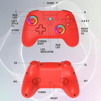 Subsonic bezvadu kontrolleris Switch SA5633-3, 9h, 10h, 6 asu žiroskops, 3 vibrācijas līmeņi, 2 programmējamas pogas (SA5633-3)