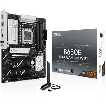 Asus Mātesplate B650E MAX GAMING WIFI, AMD AM5, DDR5, 256 GB, 3 M.2, 2.5 Gb Ethernet, Wi-Fi 6E, 7.1 audio (B650E MAX GAMING WIFI)
