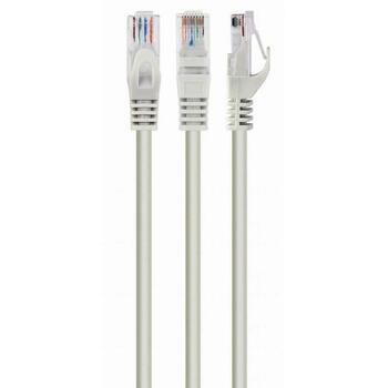 Gembird патч-кабель PP6U-5M, 5м, серый, CAT 6, U-UTP, позолоченные контакты (PP6U-5M)