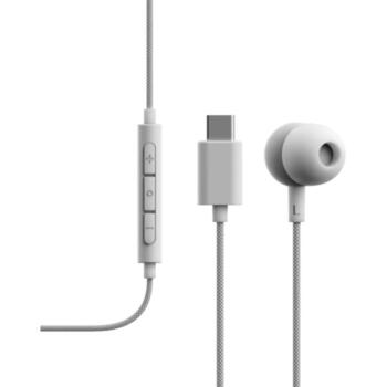 Sudio наушники V3 V3WHT, USB-C, 32Ω, 98dB, 10mm, in-ear, микрофон, серый белый (V3WHT)