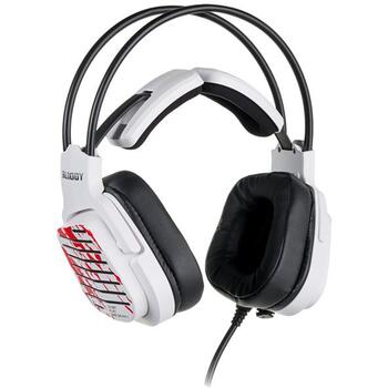 A4Tech Наушники A4TSLU47749, 643g, Белый, 105dB±3, Проводные, 16Ω, 2m, Закрытые, Виртуальный 7.1, Оголовье, 20Hz-20KHz (A4TSLU47749)