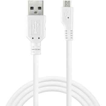 Sandberg USB кабель 440-33, 1м, USB 2.0 A male, Micro USB B male, белый. (440-33)