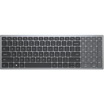 Dell Klaviatūra KB740 580-AKOX, Titan pelēka, Bluetooth 5.0, Multi-Device, 3 gadu apmaiņas serviss (580-AKOX)