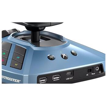 Thrustmaster джойстик TCA Captain Pack X Airbus Edition 4460217, USB, 4 оси, 31 кнопка, PC, Xbox Series X/S, черный, синий (4460217)