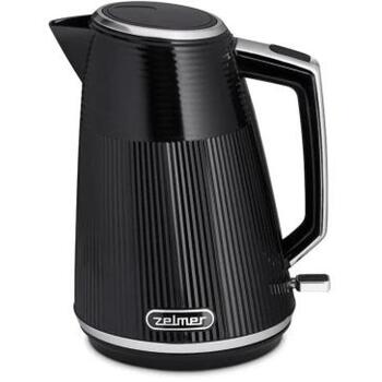 Zelmer Чайник ZCK7656 71507103P, 2200 W, 1.7 л, скрытый нагревательный элемент, 360° поворот, индикатор уровня воды (71507103P)
