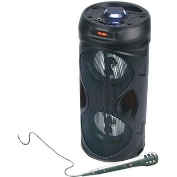 Manta SPK815 караоке-колонка, 15 Вт RMS, Bluetooth 5.0, FM-радио, USB/TF/микрофон/AUX, LED, 3 ч (SPK8150000001)