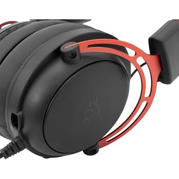 White Shark Наушники GORILLA BLACK/RED GH-2341, 2.0, 32Ω, 120dB, 2m, съемный микрофон, 3.5mm (GORILLA BLACK/RED)