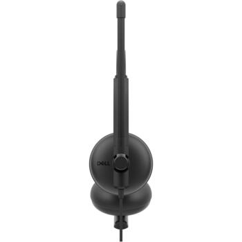Dell Наушники WH125 520-BBLV, USB Type-A, черный, 20-20kHz, микрофон с держателем, проводное подключение (520-BBLV)