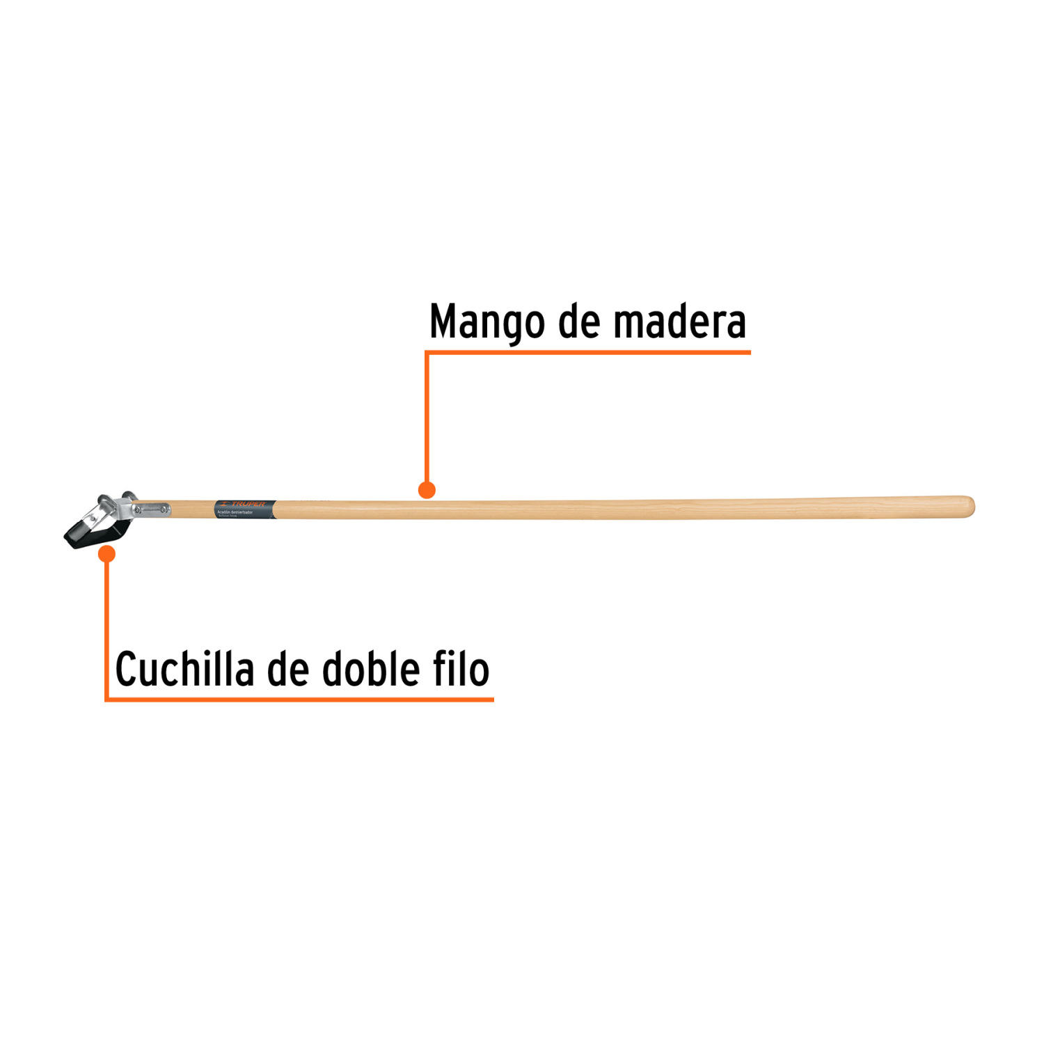 Мотыга для травы, 145 см, с деревянной ручкой 15127 ACT-HOE Truper (ACT-HOE)