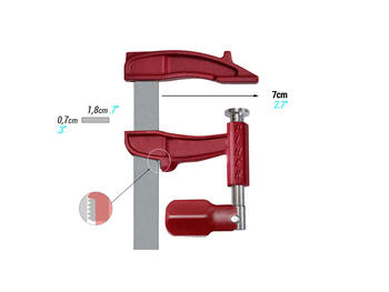 Spīle Maxipress M 30cm 400kg PI01630 PIHER (PI01630)
