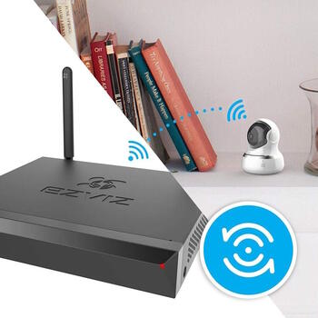 EZVIZ CS-X5S-8W bezvadu NVR videoreģistrators 8 kanāli WiFi H.265 līdz 8TB Melns (CS-X5S-8W)