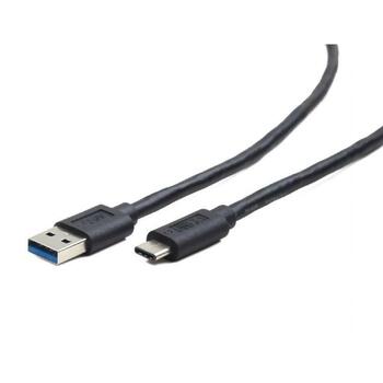 Gembird кабель USB 3.0 AM к Type-C CCP-USB3-AMCM-0.1M 0.1 м, скорость передачи данных до 600 MBps, зарядка до 3A (CCP-USB3-AMCM-0.1M)