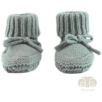 Lodger Slipper Folklore merino vilnos čībiņas, Silk, 0-6m, SLM 109_0-6, 100% merino vilna, zaļa, rudens/ziema (SLM 109_0-6)