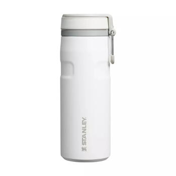 Stanley® Termopudele The IceFlow Bottle Twist Flip 2812106080, 0,47L, balta, 10h aukstums, 2 dienas ar ledu, 18/8 tērauds (2812106080)