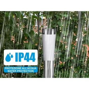 Beper Садовая лампа P207OUT002, IP44, 7.5см, 56см, Солнечная, 3 режима, Ni-Mh 100mA, пластик, нержавеющая сталь, стекло (P207OUT002)