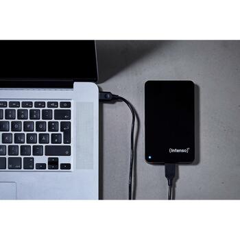 Intenso HDD 6021530 500 ГБ, 2.5 дюйма, 5400 об/мин, 8 МБ кэш, USB 3.2 Gen 1, черный, сертифицированный восстановленный (6021530)