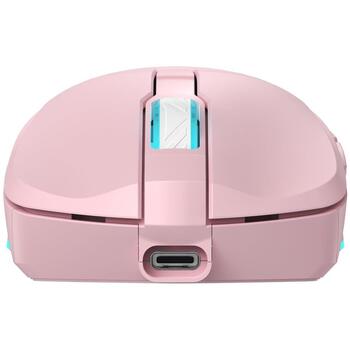Baracuda TURTLE BGM-124 TURTLE-P, беспроводная мышь, 3200 DPI, 6 кнопок, 95 г, RF 2.4 ГГц, 125 Гц, розовая (TURTLE-P)