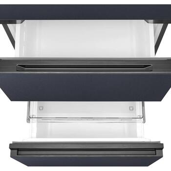 Midea Комбинированный холодильник MDRB542BIE70, 191см, 257л, 135л, 38дБ, класс E, серый, No Frost, дисплей (MDRB542BIE70)