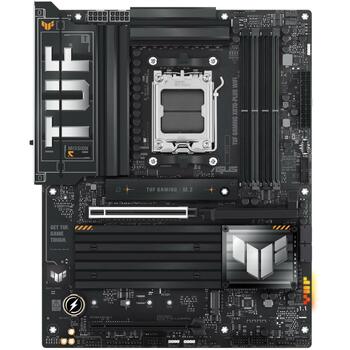 Asus Mātesplate TUFGAMINGX870-PLUSWIFI, AMD AM5, DDR5, 192 GB, 4 DIMM, 4 M.2, 2 SATA III, 7.1 audio, Wi-Fi 7, Bluetooth 5.4 (TUFGAMINGX870-PLUSWIFI)