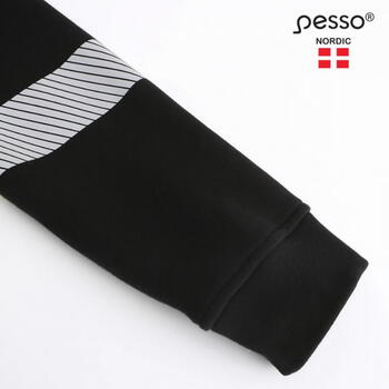 Pesso Hi-Vis куртка с капюшоном Jersey_HV JERSEY_HV-4XL, 4XL, черный/желтый, 65% хлопок/35% полиэстер, 300г/м² (JERSEY_HV-4XL)