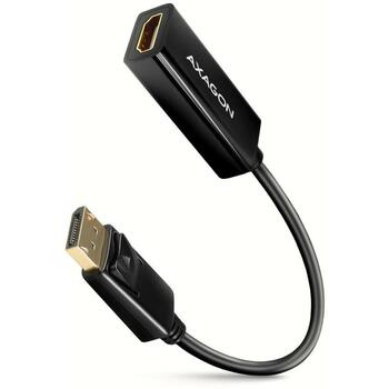 Axagon адаптер RVD-HI14N DP на HDMI 0.15м, 4K/30Hz, 1 HDMI порт, 1 DisplayPort (RVD-HI14N)