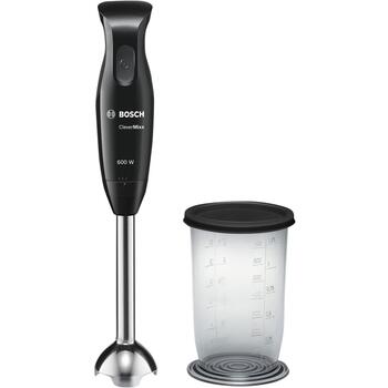 Bosch Ручной блендер MSM2610B, 600 Вт, 1 скорость, длина шнура 1.2 м, пластиковый корпус, черный/серый (MSM2610B)