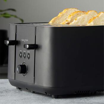 Salter Tosteris Kuro 4-Slice EK5565MBLKFVDE, 1850W, 4 maizītes (EK5565MBLKFVDE)
