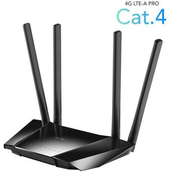 Cudy maršrutētājs LT400 N300 4G LTE SIM LT400_EU, 300Mbps, 4 x augsts pastiprinājums, 4G/Dinamisks IP/Stat. IP/PPPoE (LT400_EU)