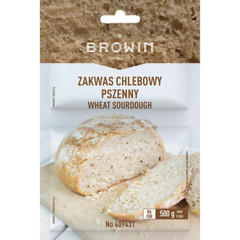 Browin Закваска для хлеба с дрожжами 409431, 23г, пшеничная, для хлеба до 750г, с солодом, без добавок (409431)
