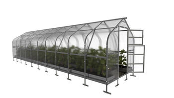 Теплица KLASIKA DROP 2,5x10м с ​​поликарбонатом 4мм KLASIKA GREENHOUSE (25010004D)