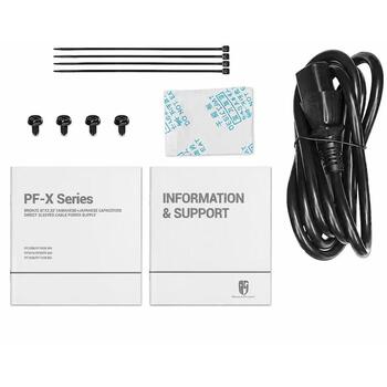Deepcool barošanas bloks R-PF550X-HD0B-JGEU, 550W, ATX, 80 PLUS Bronza, aktīvā PFC, 1x12cm ventilators, nemodulārais (R-PF550X-HD0B-JGEU)