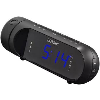 Denver Радио будильник CPR-700 111131000550, 180°, 0,9 дюйма LED, двойной будильник, USB порт (111131000550)