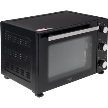 Adler Электрическая духовка AD 6025, 35L, 1500W, Черная, Конвекция, Вертел, Таймер 60 мин (AD 6025)
