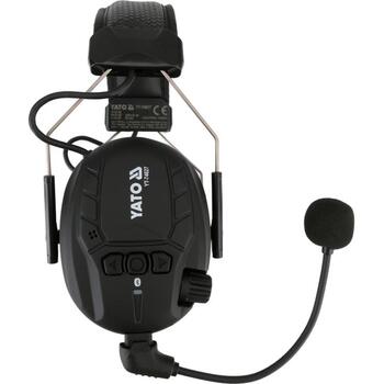 Yato активные наушники YT-74627, SNR 32 дБ, Bluetooth 5.4, IAL, 30 ч, 1000 мАч, Li-Po, USB Type-C, AUX, EN 352 (YT-74627)