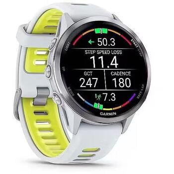 Garmin Умные часы Forerunner 970 010-02969-11, 3,56 см AMOLED, 454 x 454 пикселей, 26 ч GPS, 360 ч, 15 дней, 5 ATM (010-02969-11)