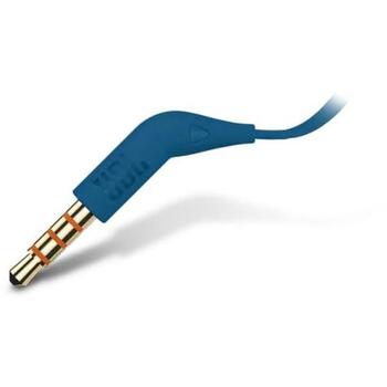 Jbl наушники JBLT110BLU, 3,5мм, 9мм, 20Гц - 20кГц, микрофон, 1-кнопочное управление, плоский кабель (JBLT110BLU)