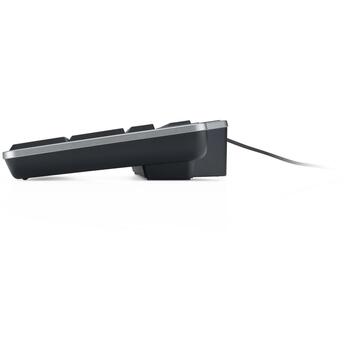 Клавиатура Dell 580-AFYX USB, черная, QWERTY, 1 шт., считыватель смарт-карт, USB, полноразмерная, водоотталкивающая (580-AFYX)