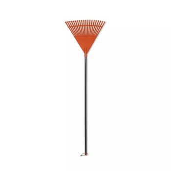 Hortus Грабли для листьев с ручкой 0927006, 45см, 20 зубьев, пластик, оранжевый (0927006)