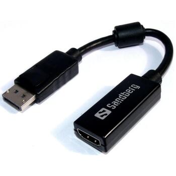 Sandberg адаптер DisplayPort>HDMI 508-28, 20см, v/1.1, v/1.3a, до 1080P при 60Hz (508-28)