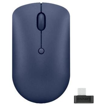 Lenovo компактная мышь 540 GY51D20871, 2.4 GHz, 4 кнопки, 2400 DPI, беспроводной USB-C приемник, батарея AA (GY51D20871)