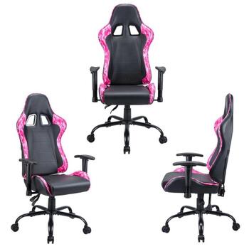 Subsonic Pro Gaming Pink Power SA5609-PP, игровое кресло, 53см, 123-133см, 125кг, экокожа, регулируемое (SA5609-PP)