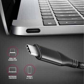 Axagon Видео Кабельный Адаптер RVC-HI2M 0.25m USB Type-C на HDMI 2.1a 4K/60Hz HDR10, 23g, 65x22x10mm (RVC-HI2M)