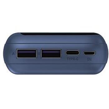 Navitel Power Bank PWR20 MX Blue, 20000mAh, 3.7V, 74Wh, 2 USB-A порта, двунаправленный USB-C порт (PWR20 MX Blue)