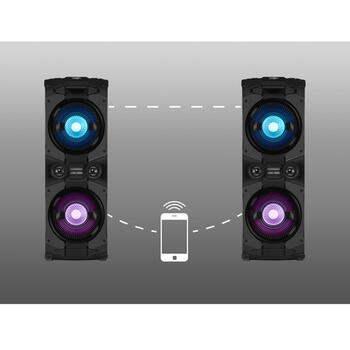Супер праздничный Party Box с караоке 500W Bluetooth FM USB LED дисплей питание от сети черный PS-1500 SV-022020 Sven (SV-022020)