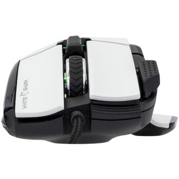 White Shark Мышь MARROK MARROK-W, 12000 DPI, 9 кнопок, 1.8m кабель, RGB подсветка, оптическая, USB 2.0 (MARROK-W)