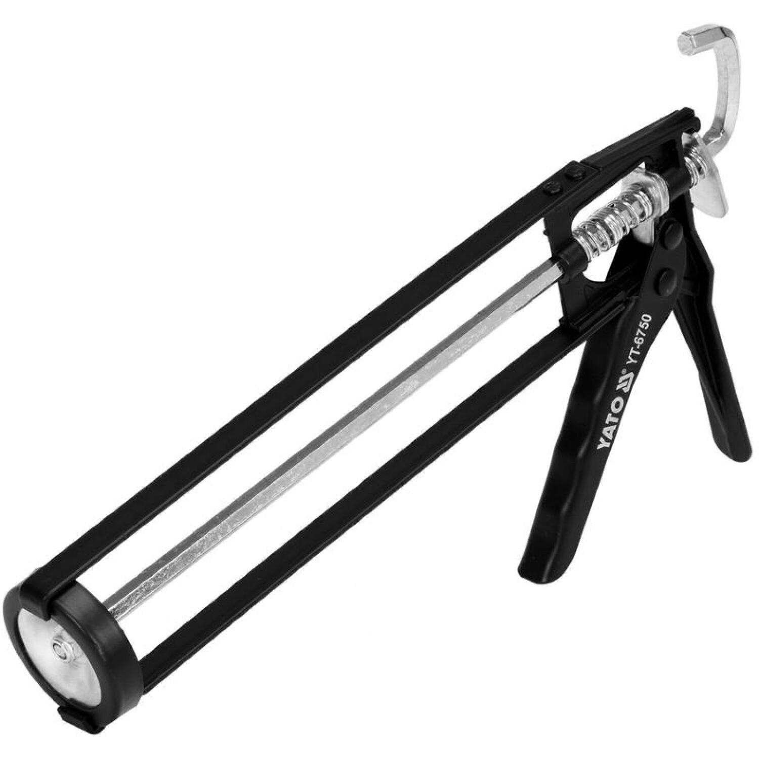 Yato hermētiķu pistole YT-6750, 300ml, 225mm, 49mm, tērauda loksne, alumīnija rokturis, ergonomisks, skeleta tipa (YT-6750)