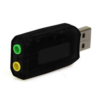 Media-Tech VIRTU 5.1 USB ЗВУКОВАЯ КАРТА MT5101, 5.1, USB, 1x 3,5mm minijack наушники, 1x 3,5mm minijack микрофон (MT5101)